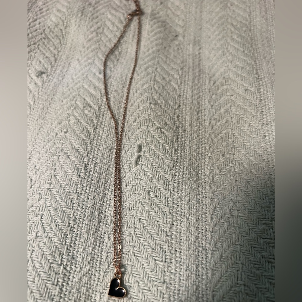 Black Heart Necklace